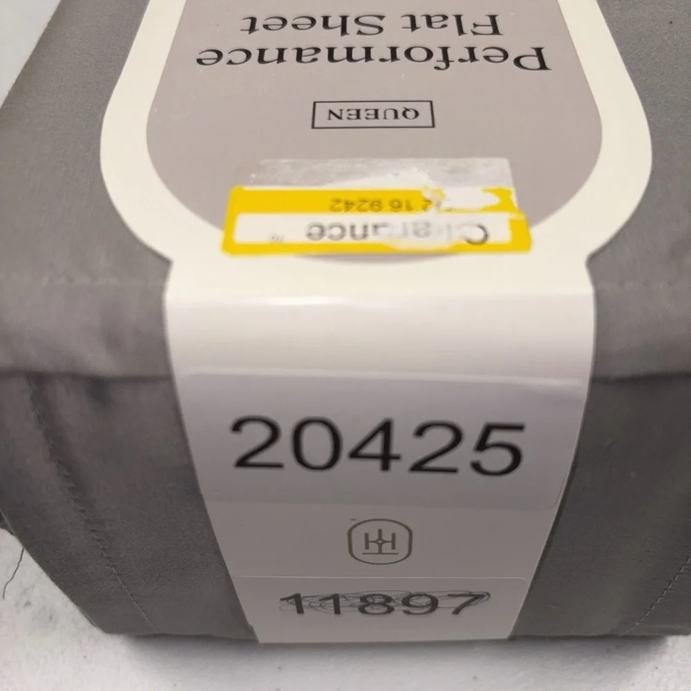Queen 400 Thread Count Performance Flat Sheet Classic Gray - Threshold: Cotton